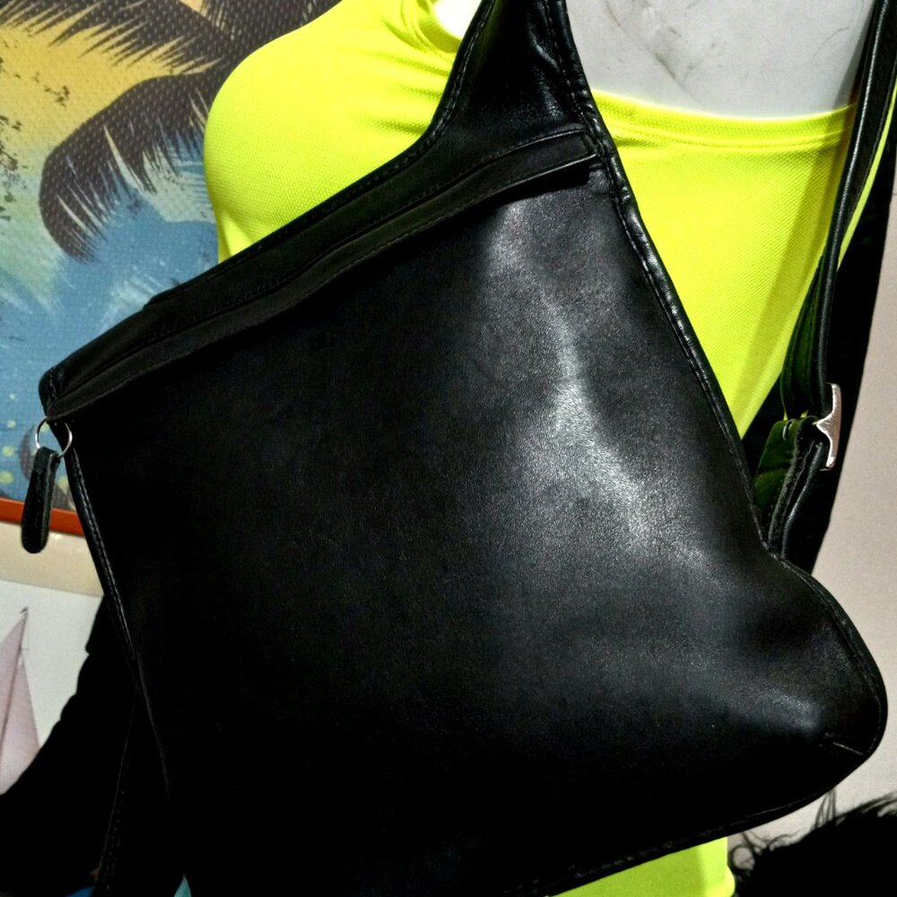 COACH ERGO Black leather Slim backpack 9405 - Picture 4 of 7
